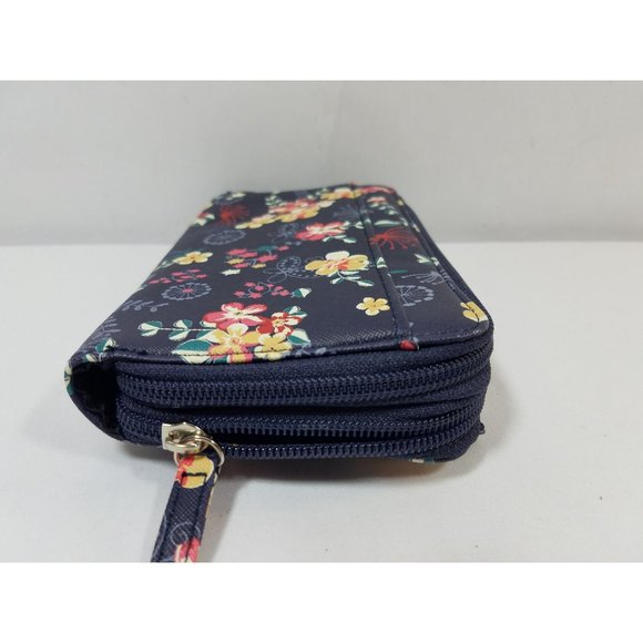 Safe Keeper RFID Wallet Navy Blue Floral Indentity Theft Security New with tags - Picture 3 of 8